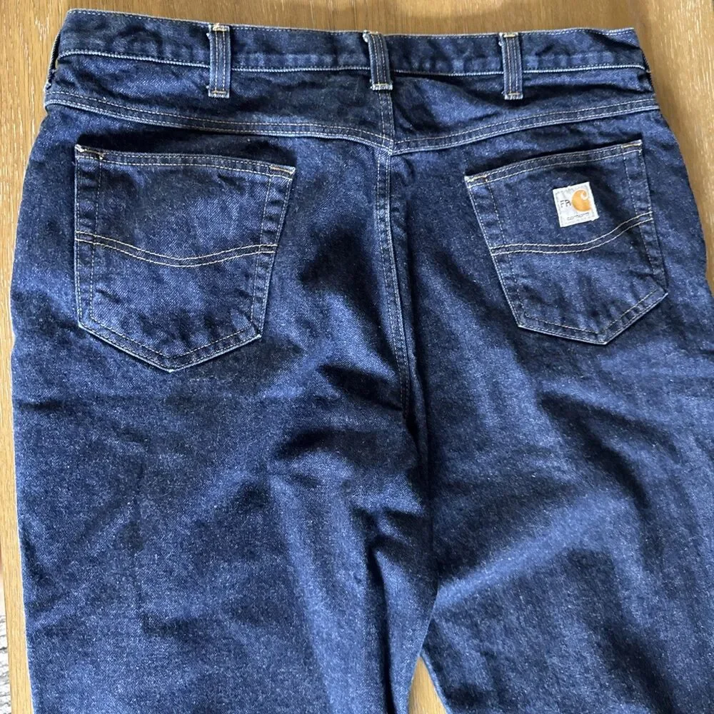 Carhartt FR Jeans Men 40x32 Flame Resistant Dark Wash Denim Work Pants NFPA 2112